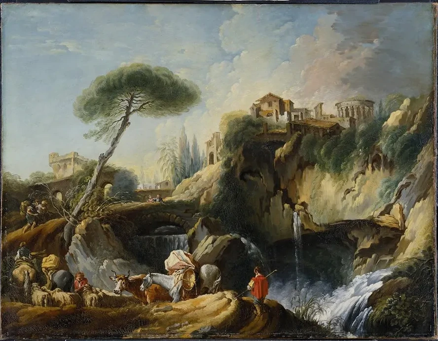 View of Tivoli with the Temple of Vesta