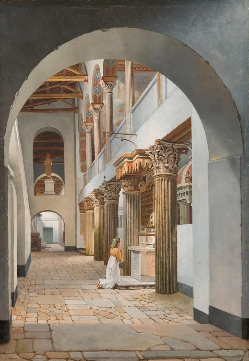 View of the Church of San Lorenzo fuori le Mura