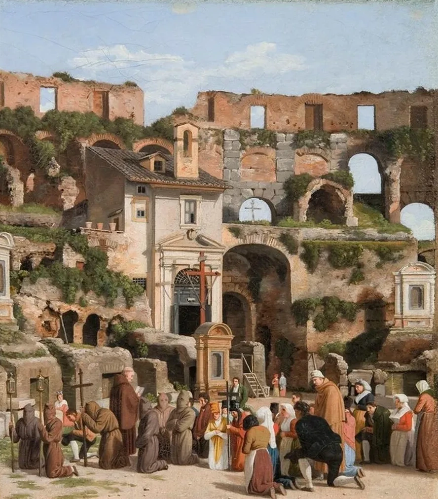 View of the Interior of the Colosseum
