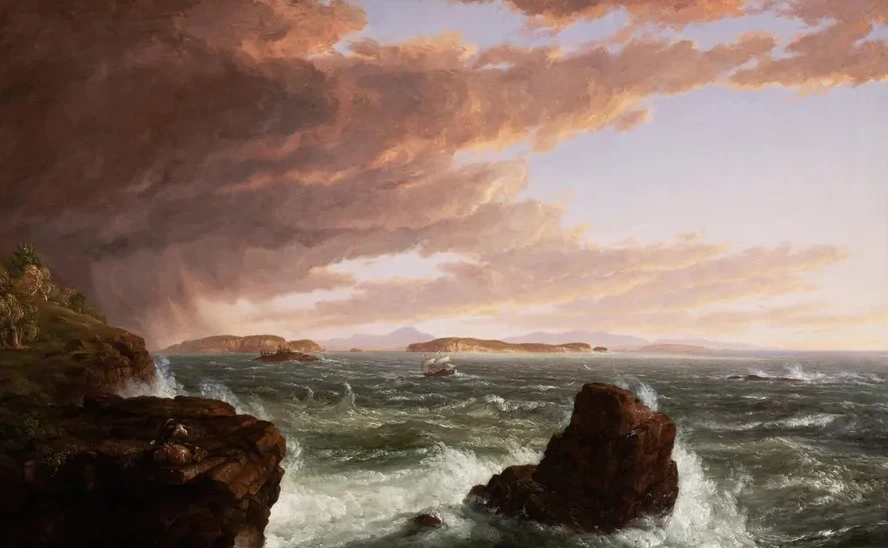 Views Across Frenchman's Bay from Mt. Desert Island, After a Squall