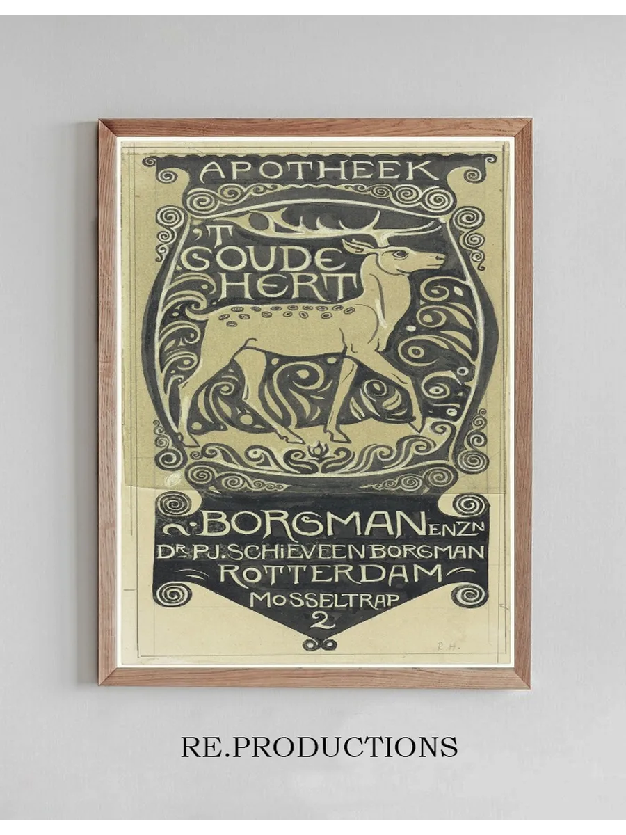 Vignet Apotheek t Goude Hert, Rotterdam
