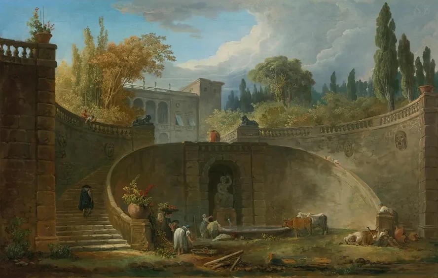 Villa Farnese With Gardens At Caprarola
