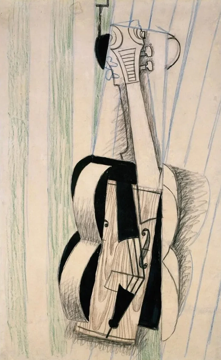 Violin Hanging on a Wall