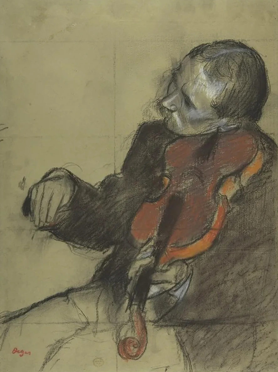 Violinist, Study for The Dance Lesson