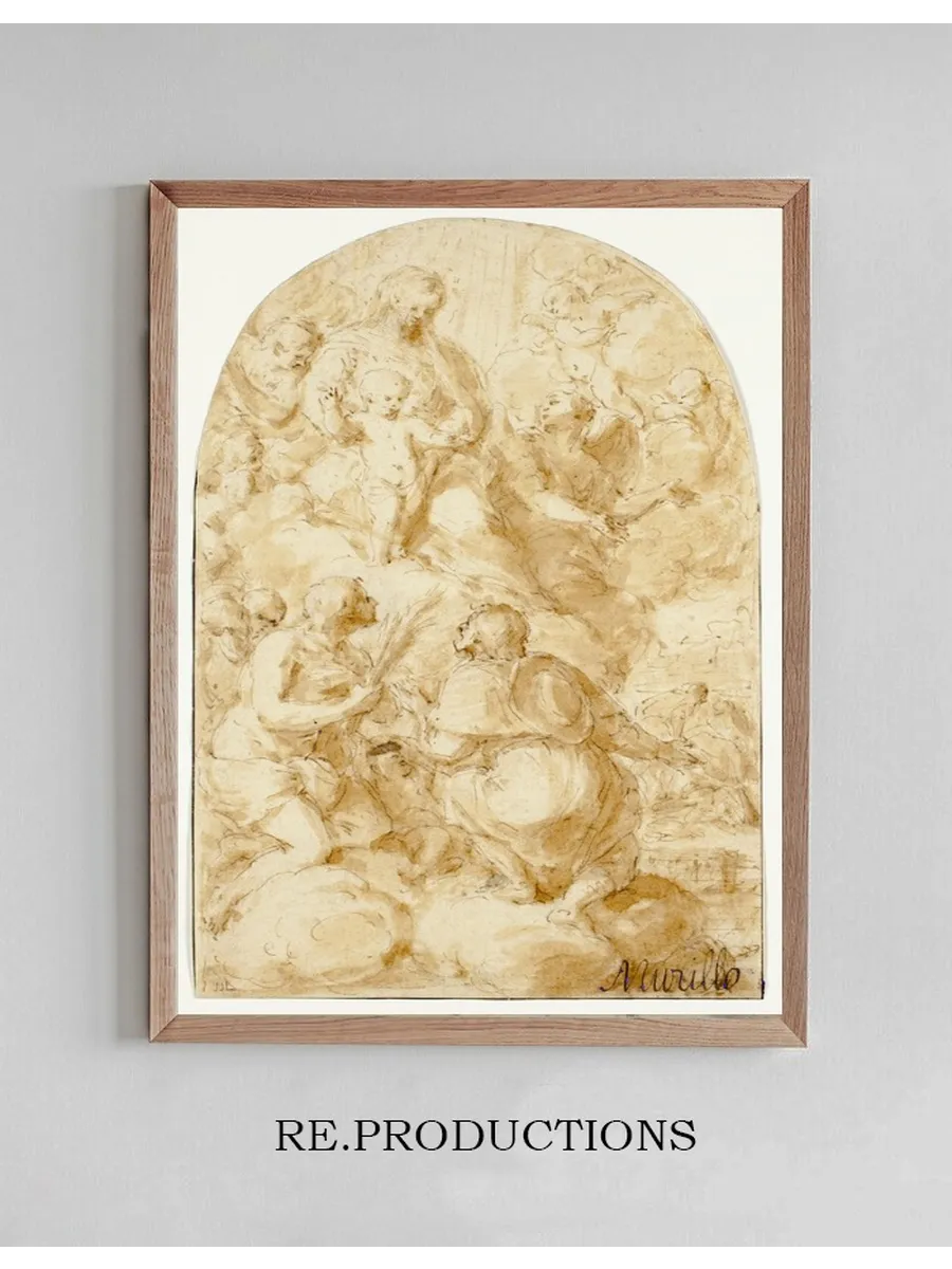Virgin Mary with the Christ Child in the Clouds