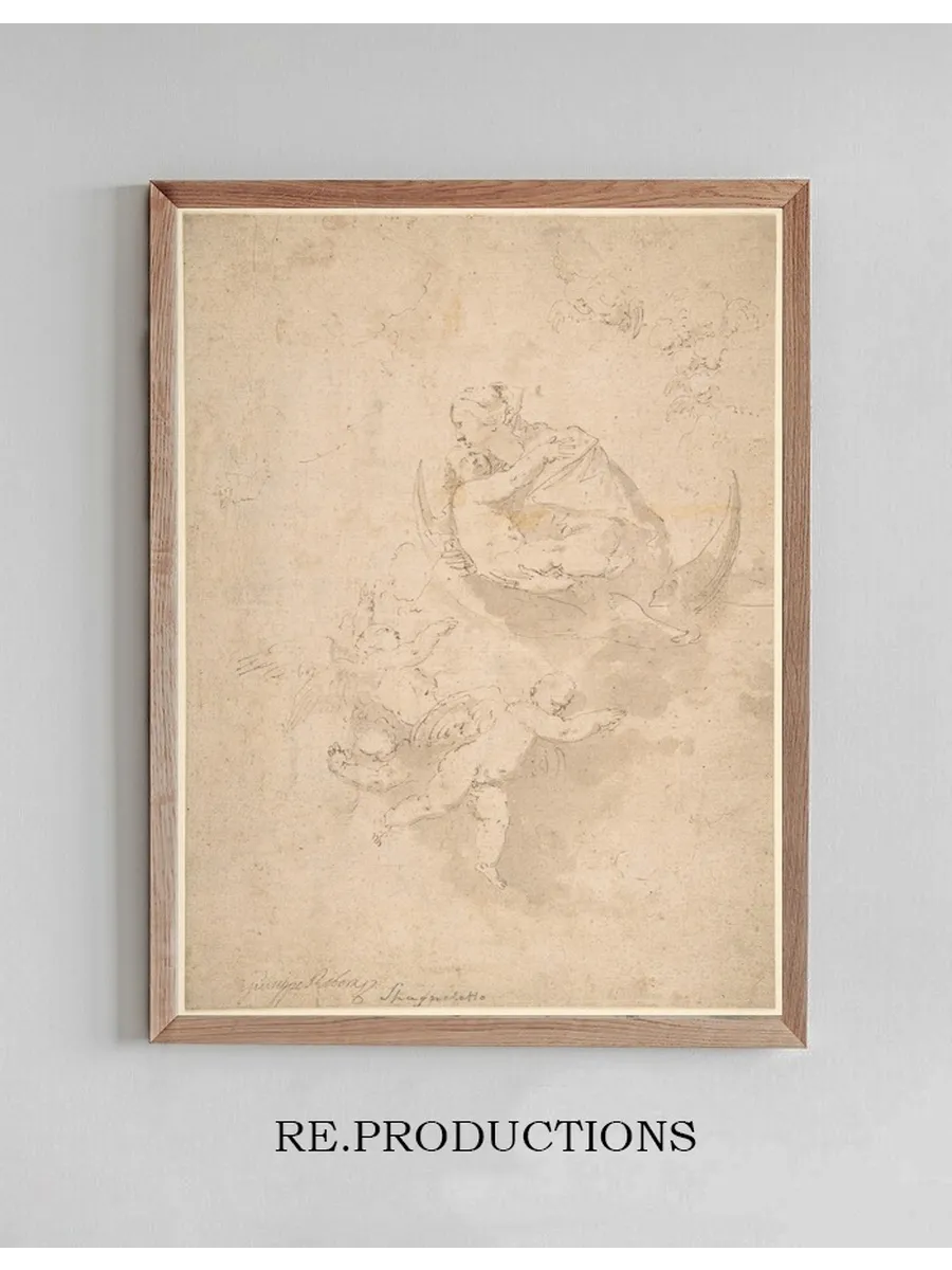 Virgin and Child on Crescent Moon with Putti