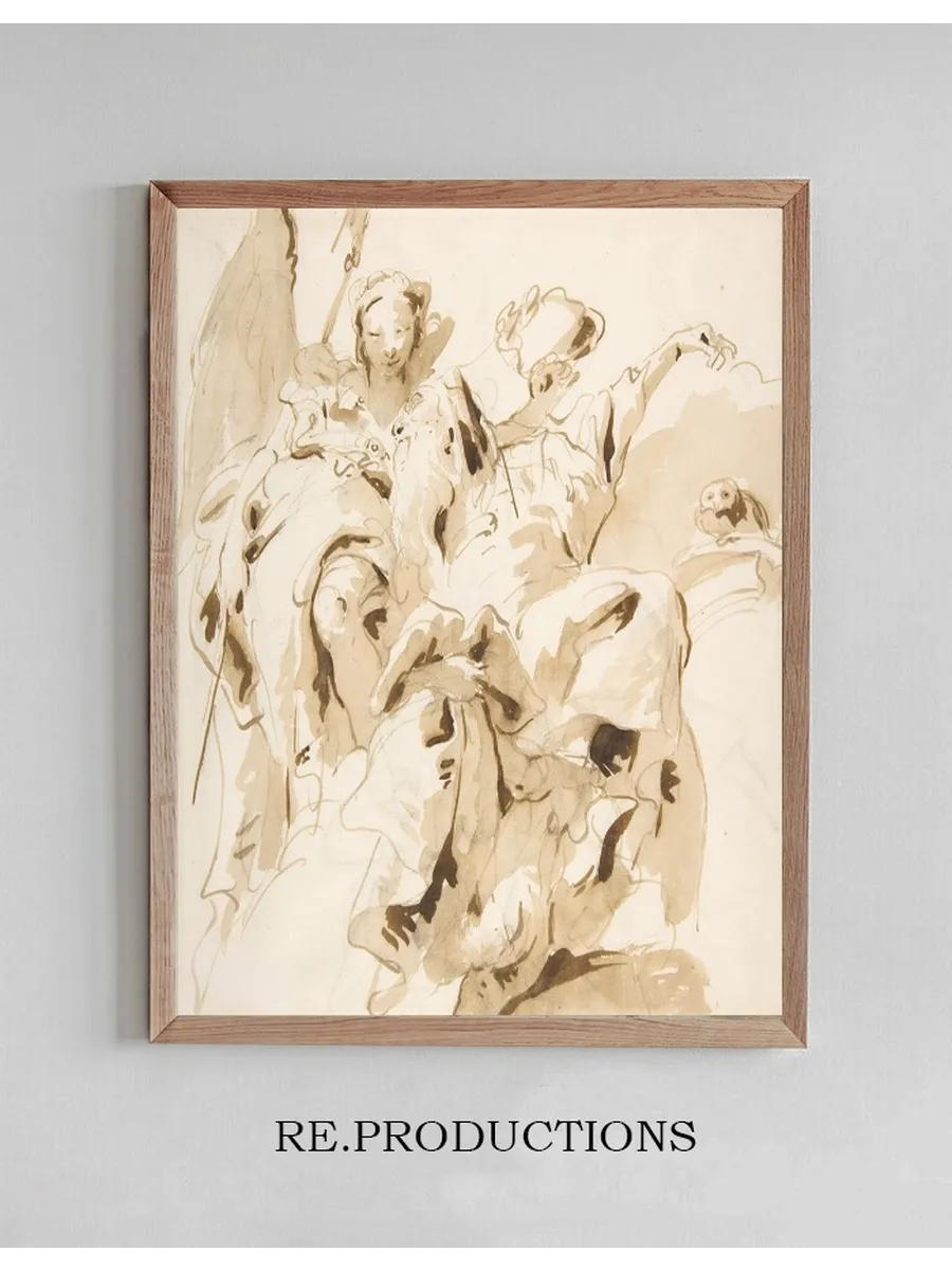 Virtue Crowning a Bearded Man