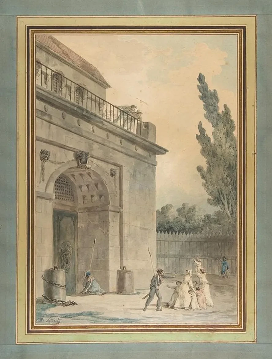 Visitors Leaving a Prison