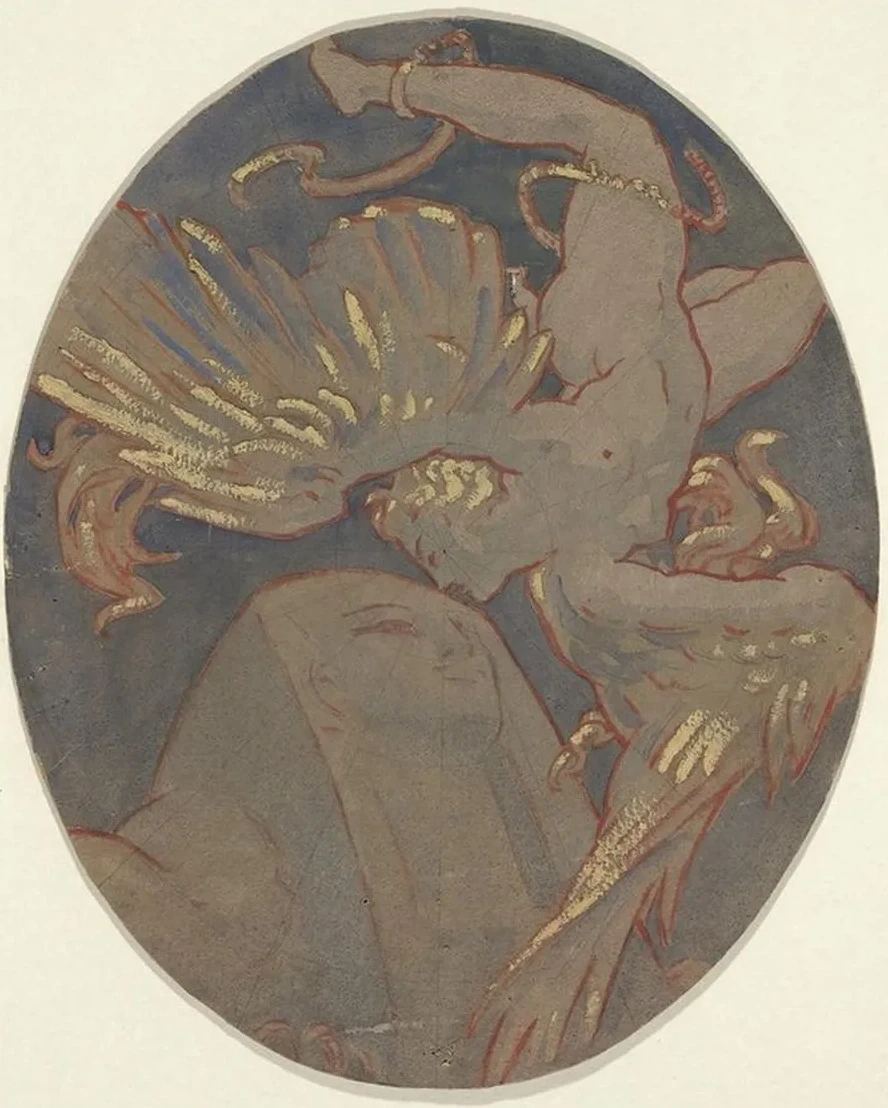 Viterbo,Copy of rondel - Sargent's Ceiling in the Boston Museum of FineArts