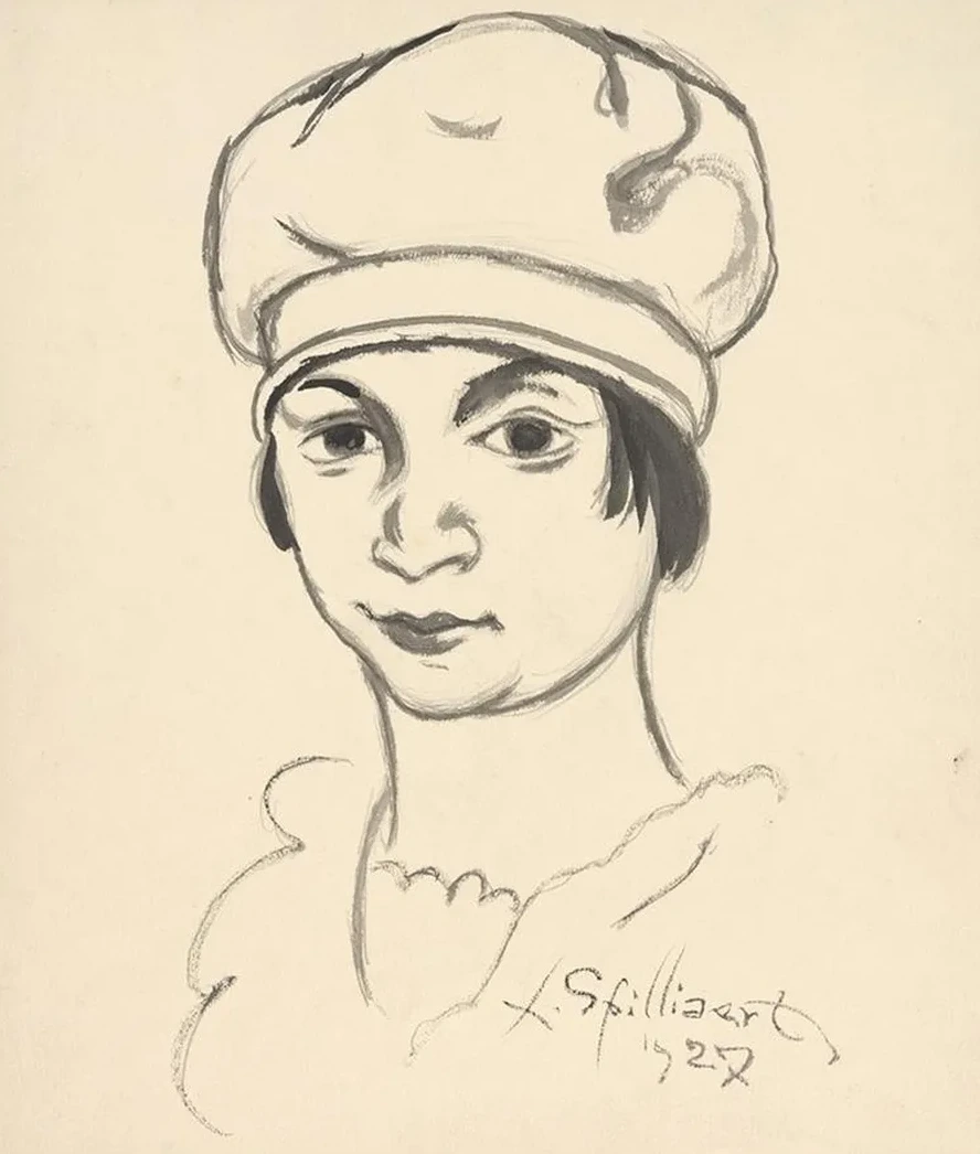 Vrouw Met Baret