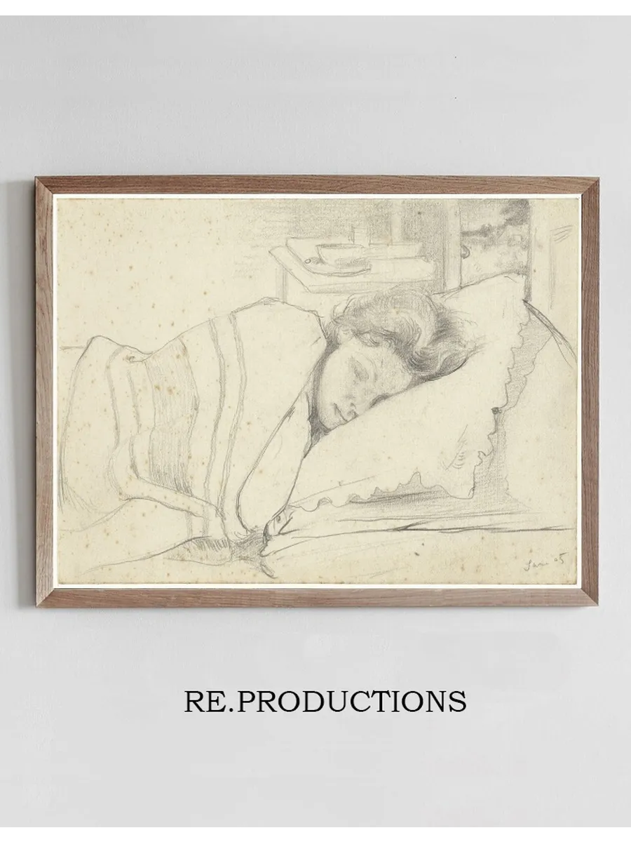 Vrouw van Richard Roland Holst in Bed, Naar Rechts