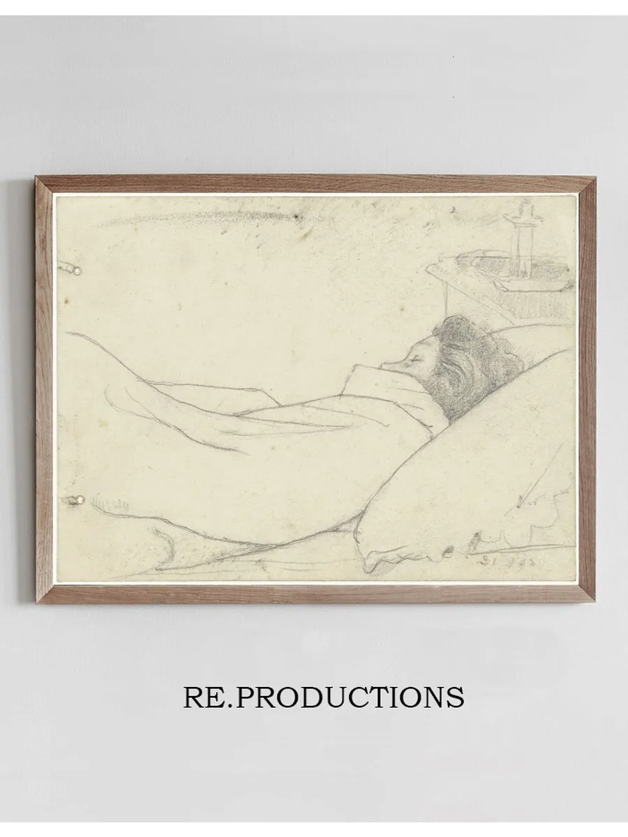 Vrouw van Richard Roland Holst in bed