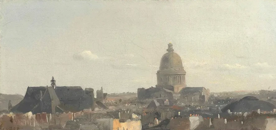 Vue Du Panth on Paris (view Of The Pantheon, Paris)