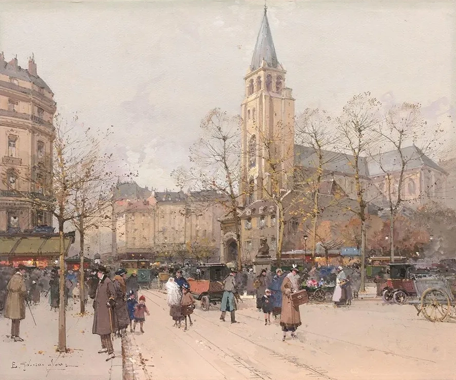 Vue Des Boulevards Saint - Germain - Des - Pr's