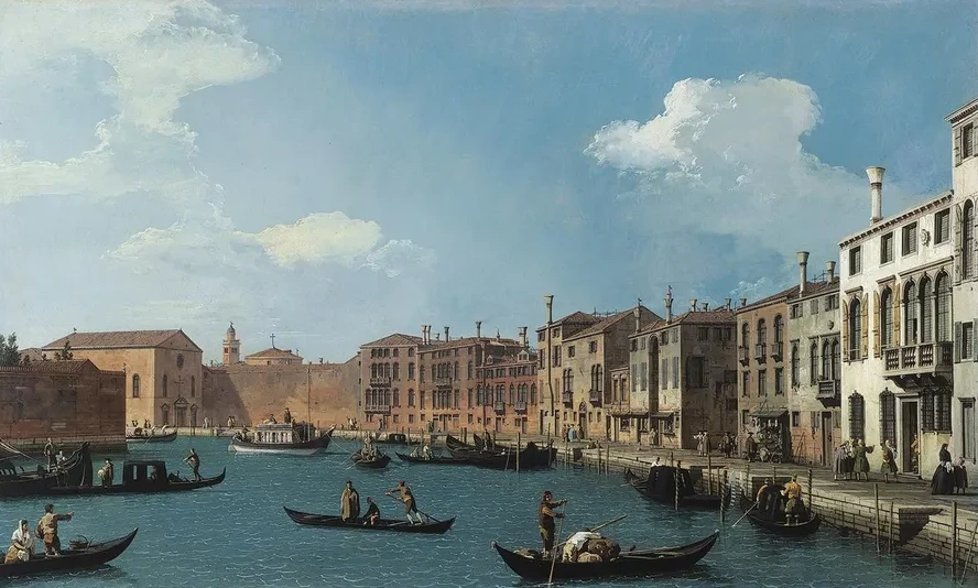 Vue du canal de Santa Chiara, Venise