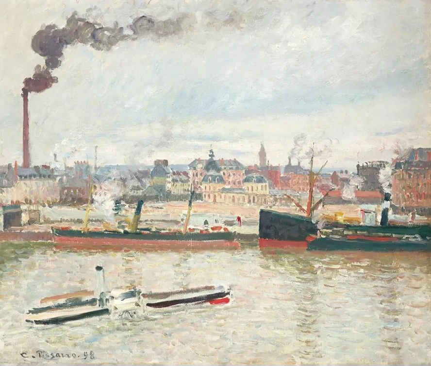 Vue sur la gare d Orl ans, Saint - Sever, Rouen