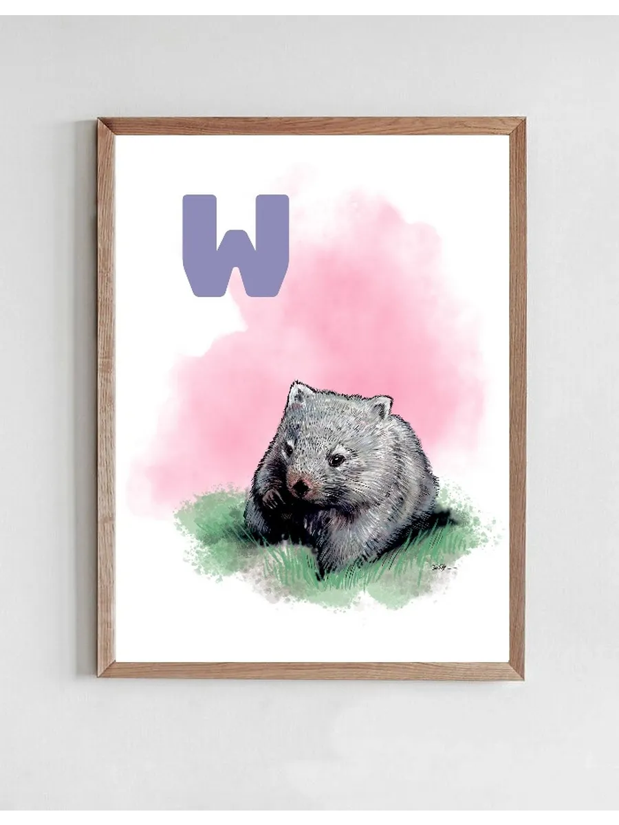 W Peach Wombat