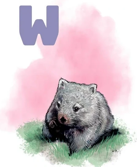W Peach Wombat