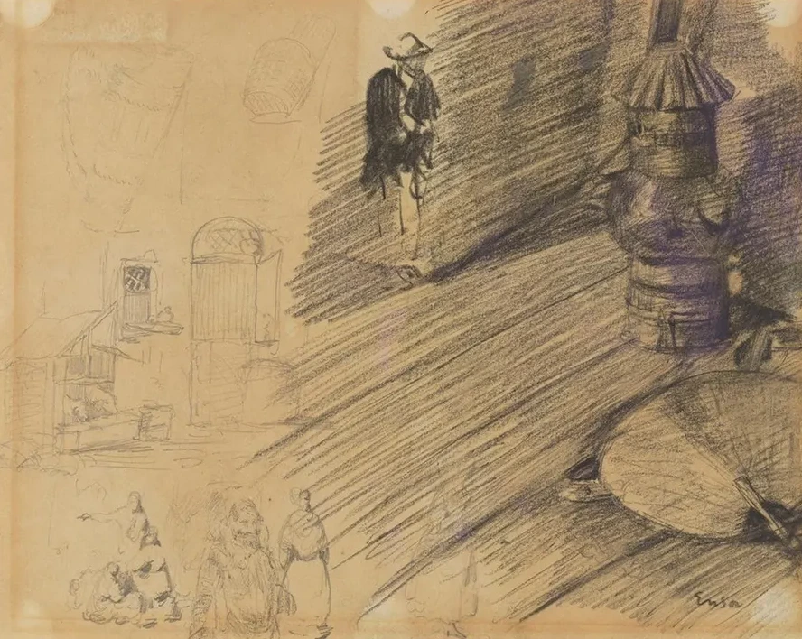 Waaier, Lamp En Figuren