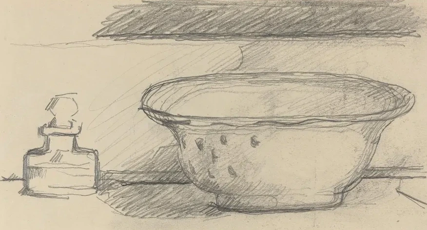 Wash Basin and Scent Bottle