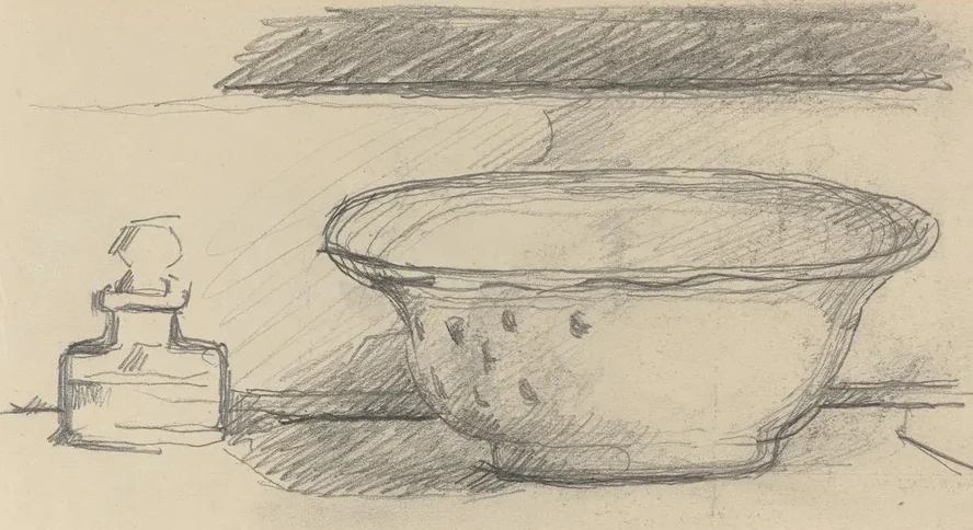 Wash Basin and Scent Bottle
