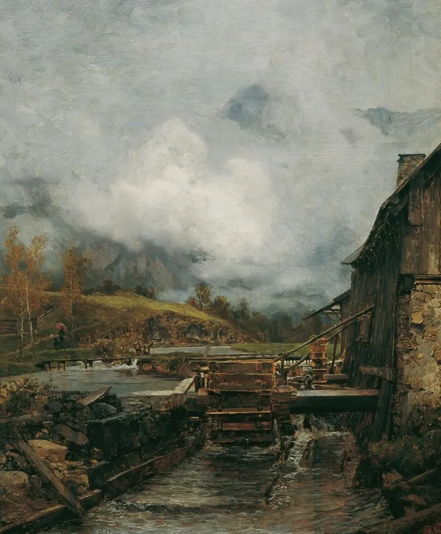 Wasserm Hle in Goisern (nach Emil Jakob Schindler)