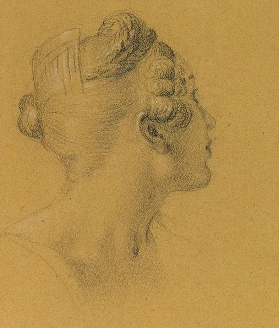 Weibliche Studie Zu Den Wandgem Lden in Der Hofburg