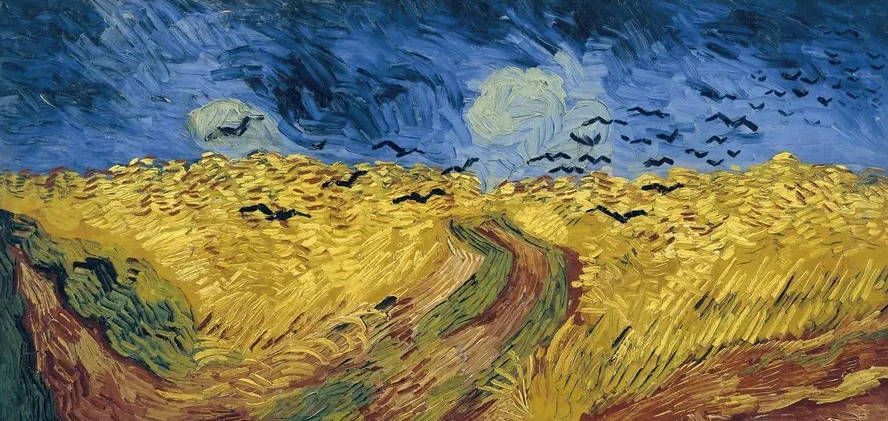Wheatfield with Crows