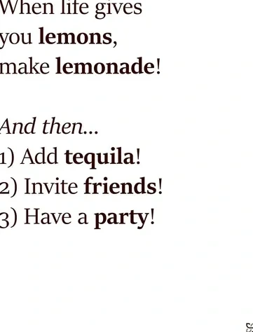 When Life Gives You Lemons