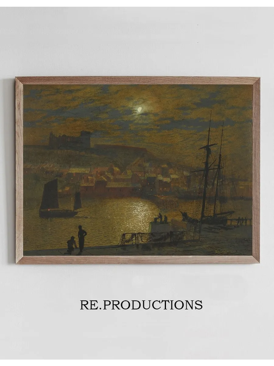 Whitby From Scotch Head, Moonlight On The Esk