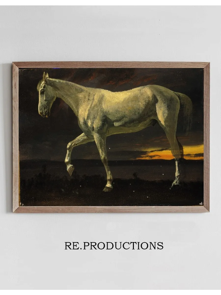 White Horse and Sunset