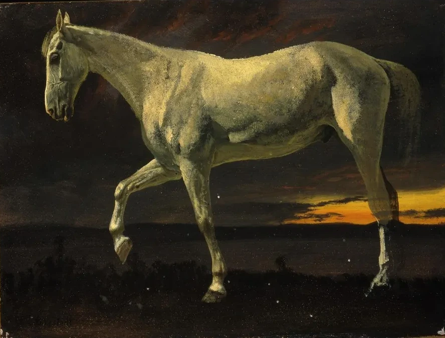 White Horse and Sunset