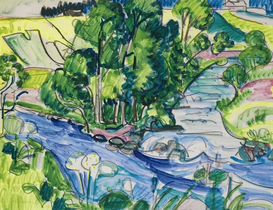 Wildboden Mit Kirchners Haus (Kirchner sHouse In The Forest)