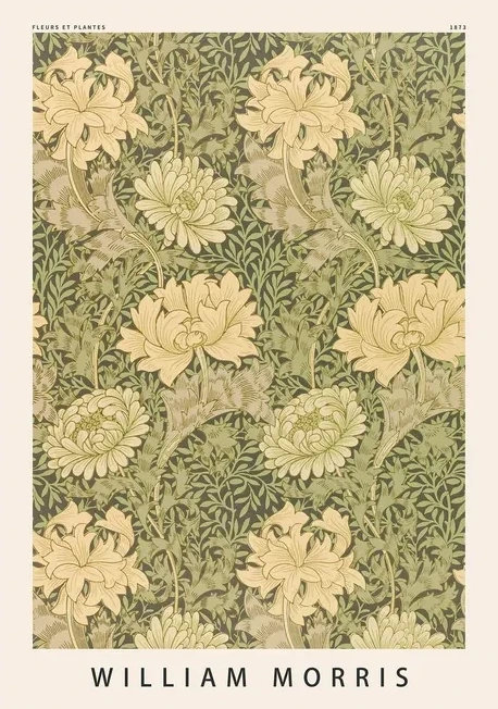 William Morris - Green Flowers