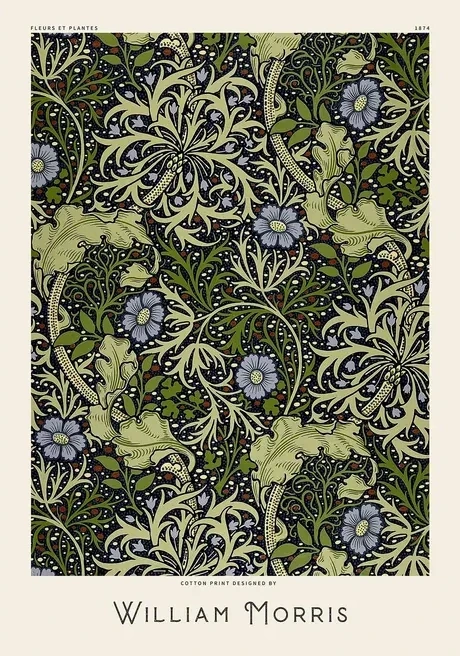 William Morris - Purple Flower