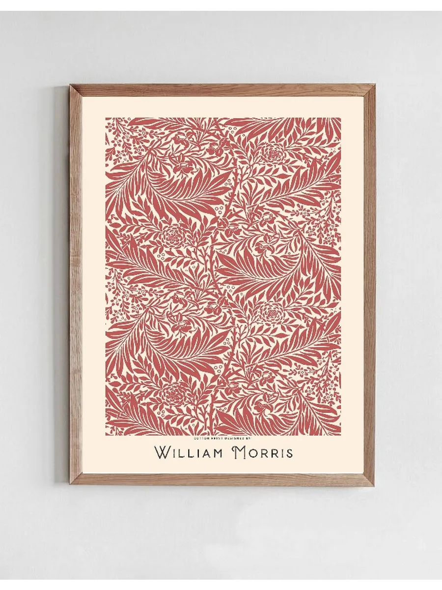 William Morris - Red leafs