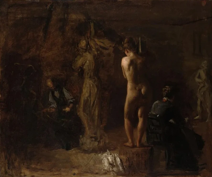 William Rush Carving His Allegorical Figure of the Schuylkill River,Study