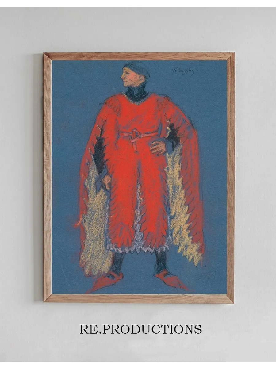 Willoughby, costume sketch for Henry Irving's Planned Production of King Richard II