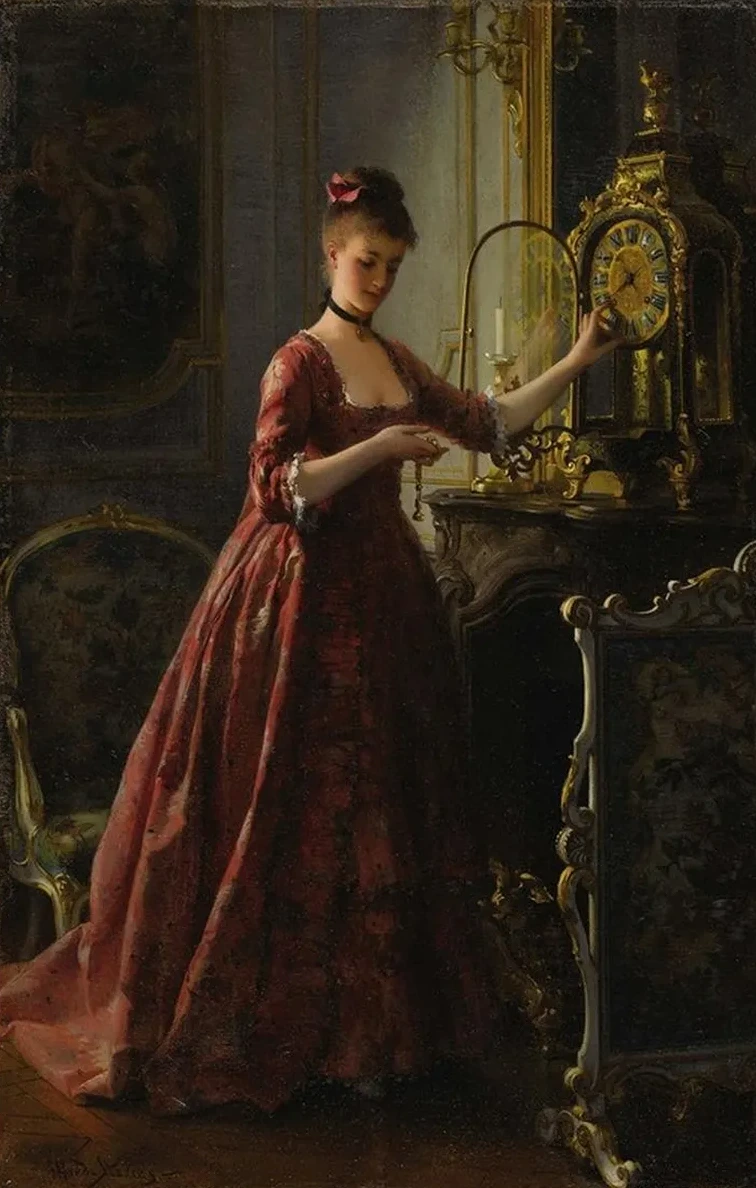 Winding The Mantle Clock