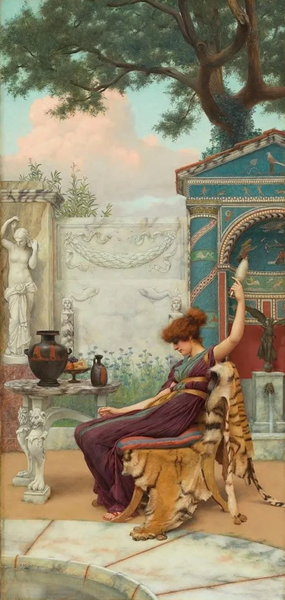 Winding Wool in a Pompeian Garden