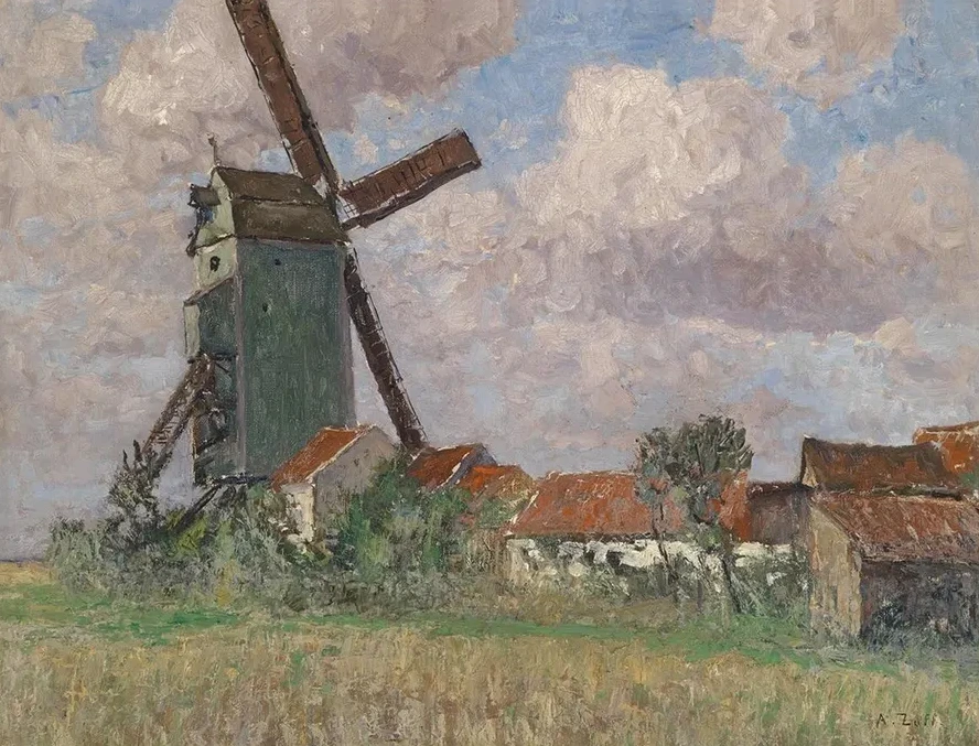 Windm Hle Und Dorf in Belgien