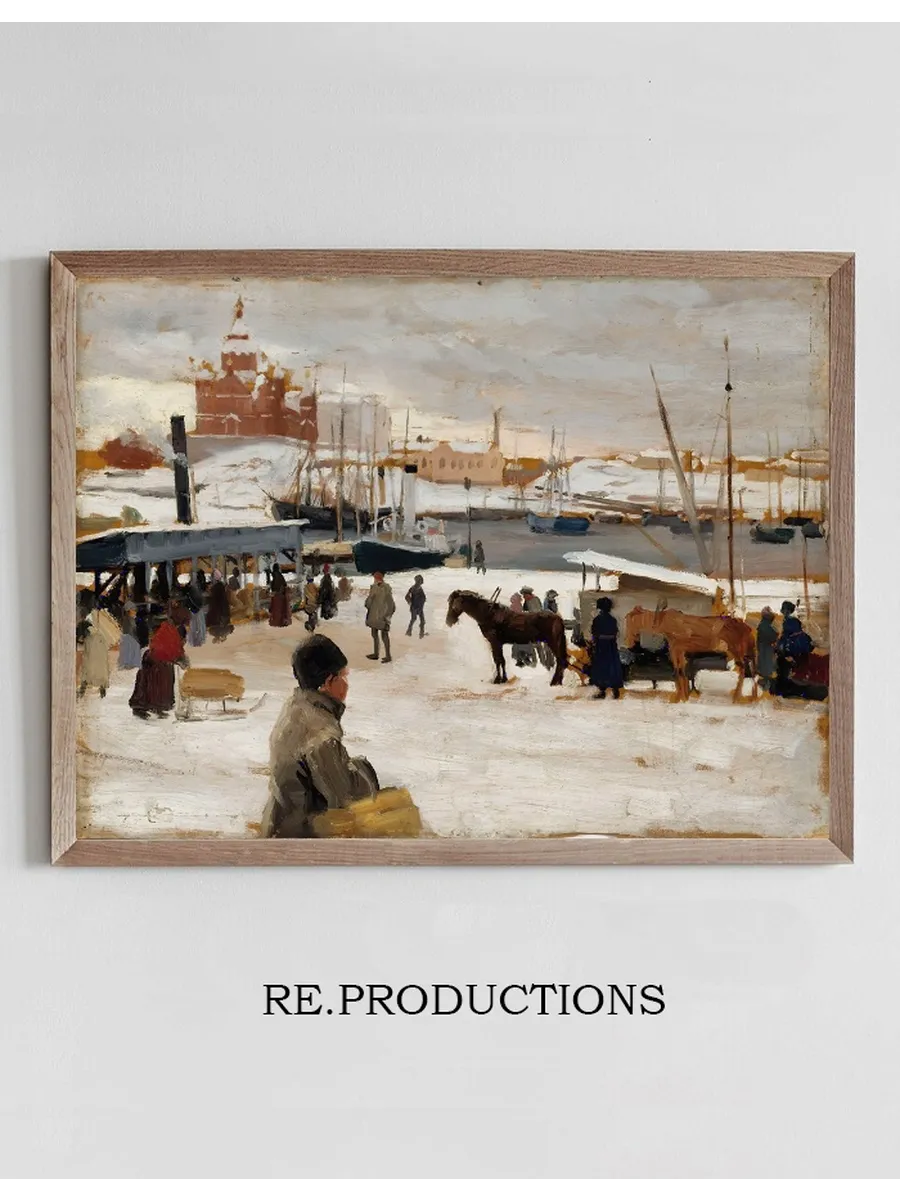 Winter Day In Helsinki Market Square, Study