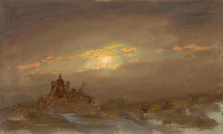 Winter Landscape at Moonlight