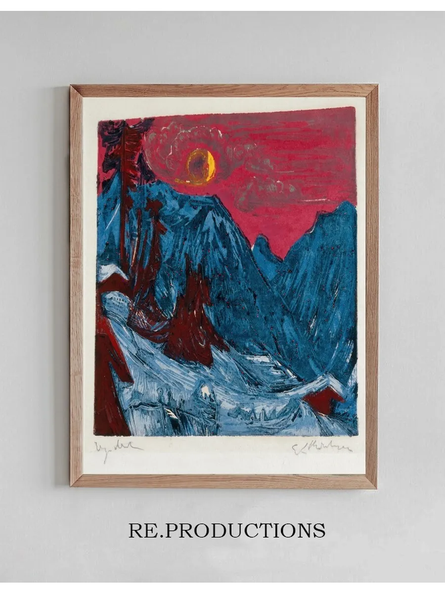 Winter Landscape in Moonlight