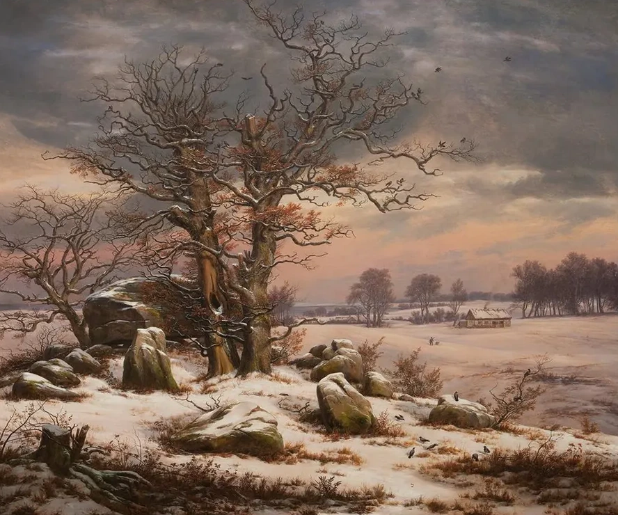 Winter Landscape Near Vordingborg, Denmark