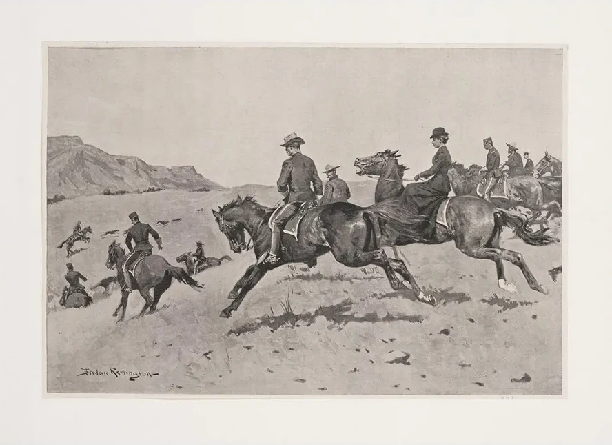 Winter Pastimes at an Army's Post in the Southwest a Run with the Hounds