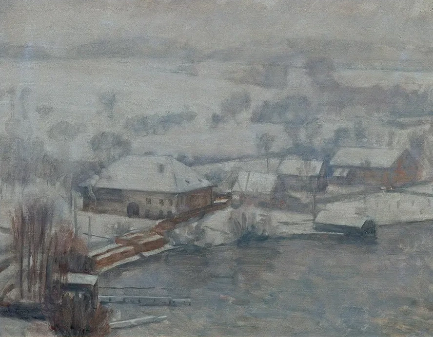 Winterlandschaft Am Attersee