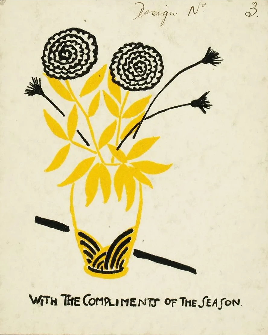 With the Compliments of the Season (design No. 3)