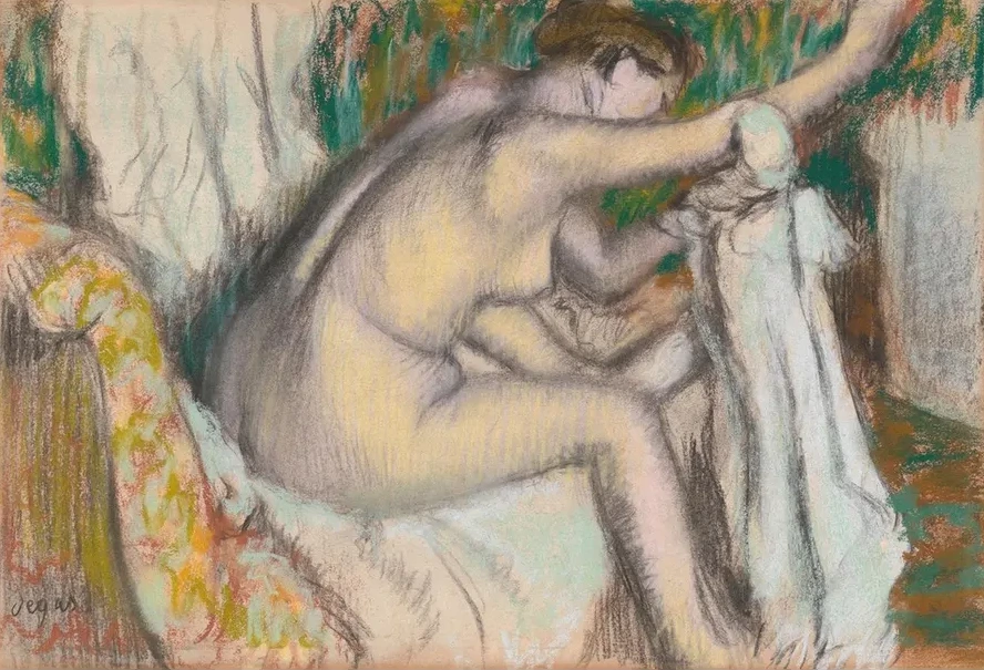 Woman Drying Her Arm