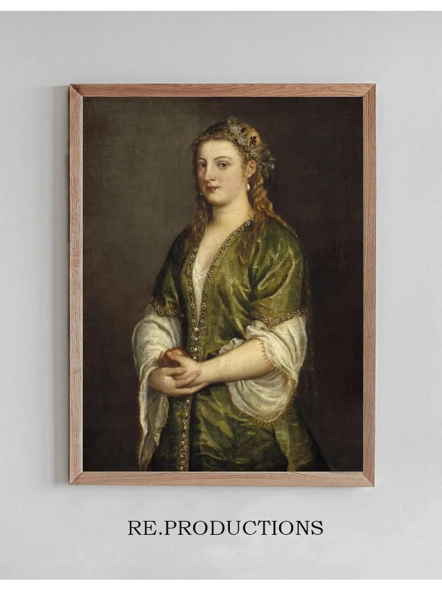 Woman Holding an Apple